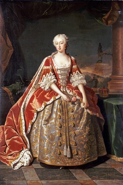 Jean Baptiste van Loo Portrait of Augusta of Saxe-Gotha France oil painting art